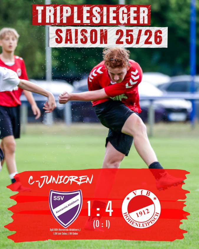 C-Junioren belohnen sich mit dem TRIPLE !!!