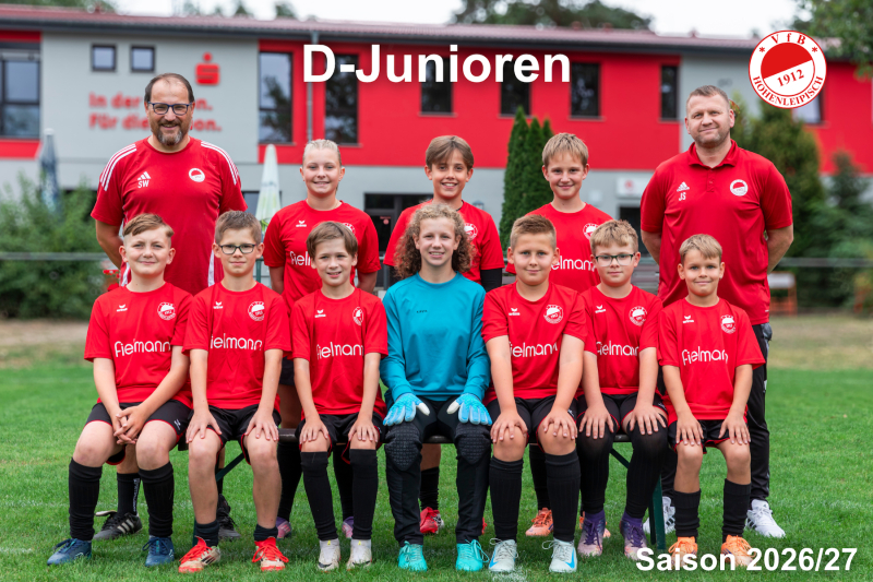 VfB Mannschaftsfotos Nachwuchs Saison 25 26 D Junioren