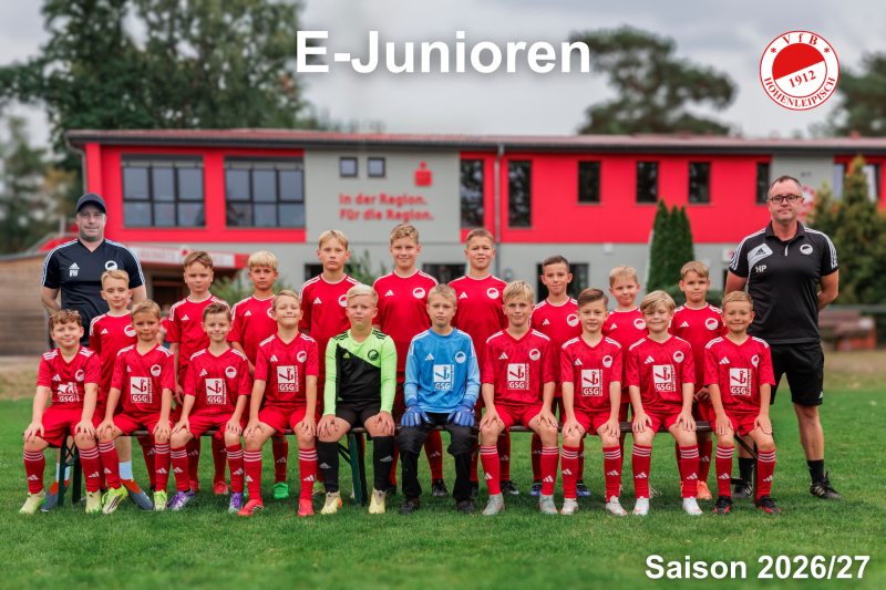 VfB Mannschaftsfotos Nachwuchs Saison 25 26 E Junioren